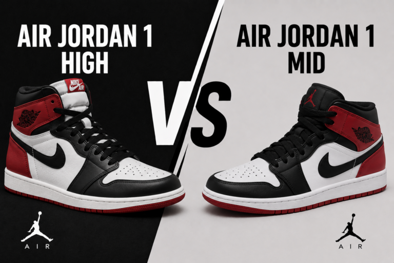 Air Jordan 1 High vs Air Jordan 1 Mid: The Complete Comparison Guide (2026)
