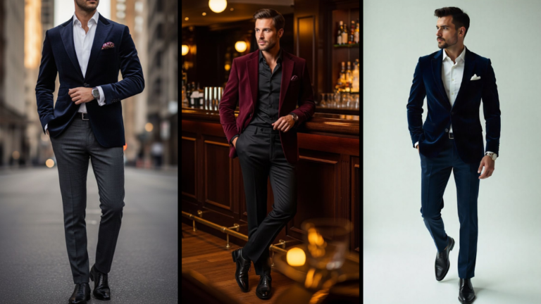 Velvet Suit Jacket Outfits for Men: 12 Ideas