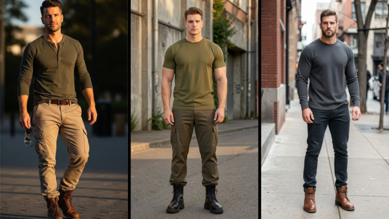 20 T-Shirt Outfits for Men Who Want to Look Bigger